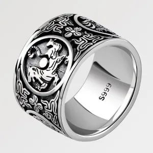Bague Tigre En Argent 'shinjuku'