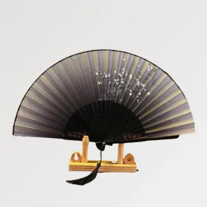 Éventail Japonais Noir 'sukuna'