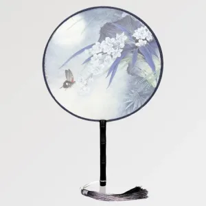 Éventail Japonais Rond Pastel 'inazawa'
