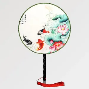 Éventail Japonais Motif Poisson 'chita'