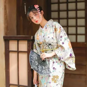 Kimono Japonais Soie Femme 'haruka'