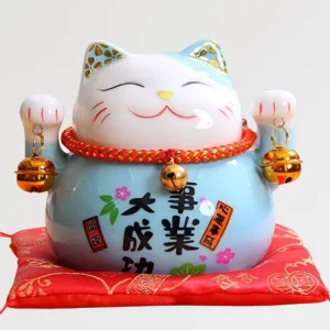 Maneki Neko Tirelire 'bleu'