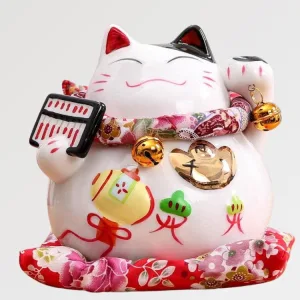 Maneki Neko Traditionnel 'fengshui Cat'