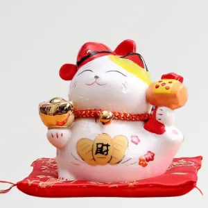 Maneki Neko Tirelire 'porcelaine'