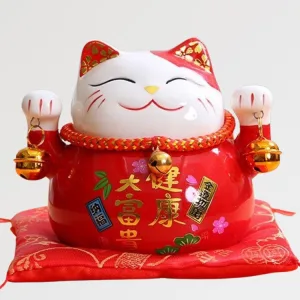 Maneki Neko Tirelire 'rouge'