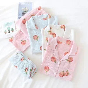 Pyjama Japonais En Gaze De Coton