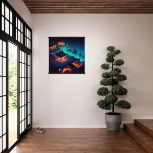 Tableau Japonais Design 'koi X Hokusai'