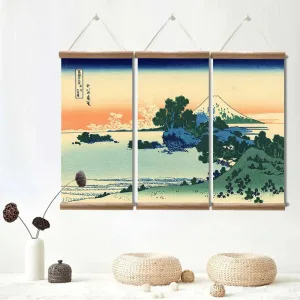 Tableau Triptyque Japonais 'aka Machi'
