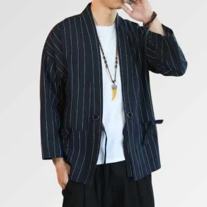 Veste Kimono Rayée 'shurina'