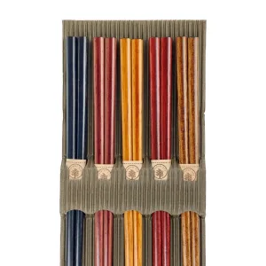 Coffret Baguettes Japonaises En Bois