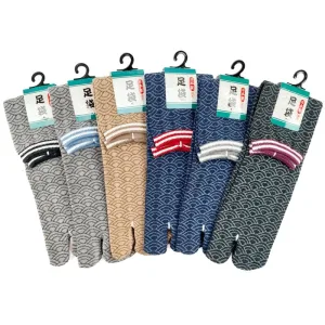 Lot Chaussettes Tabi Seigaiha 6 Paires