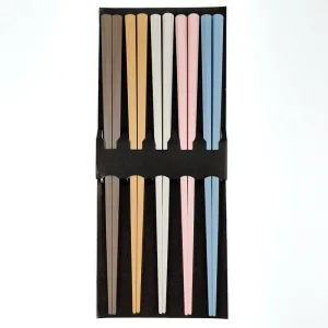 Set 5 Paires De Baguettes Pastel