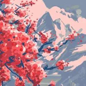 Tableau Fleur De Cerisier Japonais
