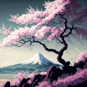 Tableau Paysage Japonais