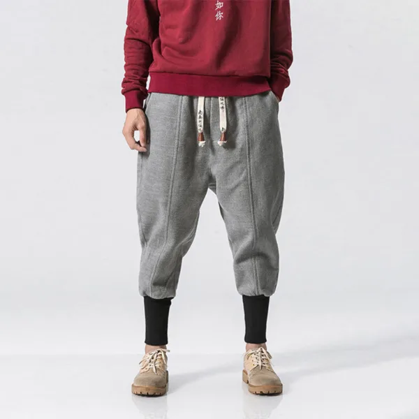 pantalon harem confortable pour l'hiver