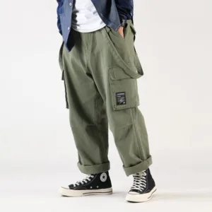 Jina - Pantalon Japonais Cityboy À Bretelles