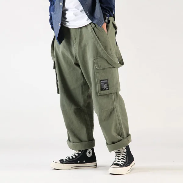 Jina - Pantalon Japonais Cityboy À Bretelles