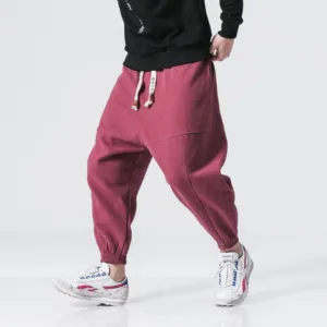 Shao - Pantalon Harem Confort En Coton