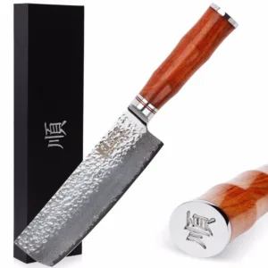 couteau nakiri damassé Aomori