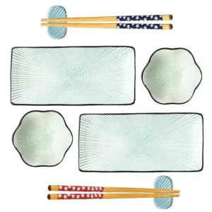 ensemble de vaisselle à sushi Takatsuma