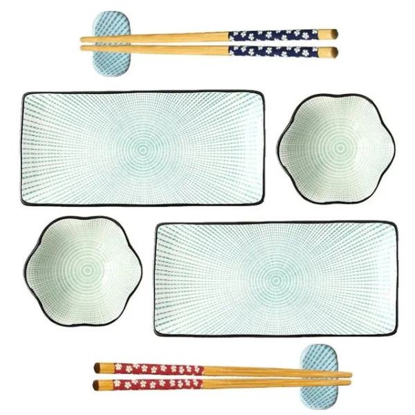 ensemble de vaisselle à sushi Takatsuma
